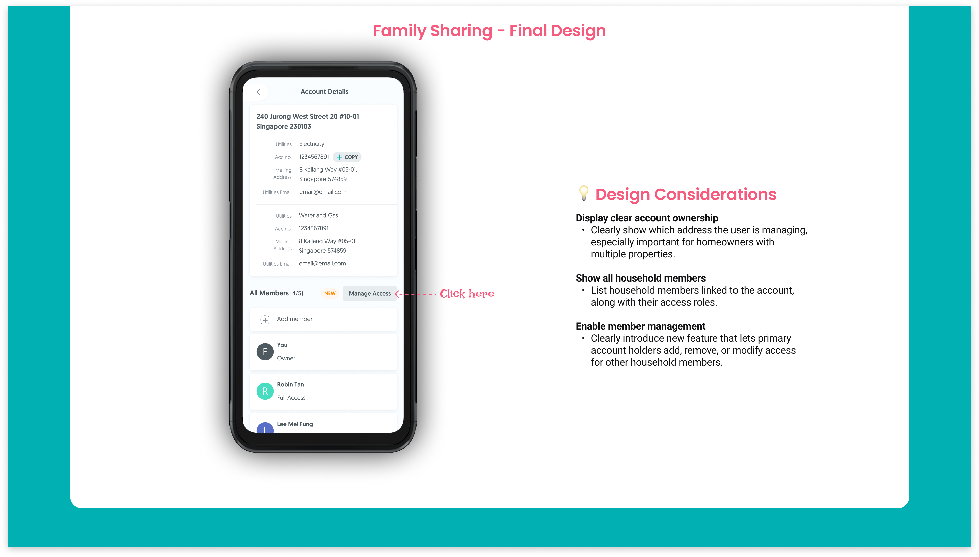 Description of final mockup